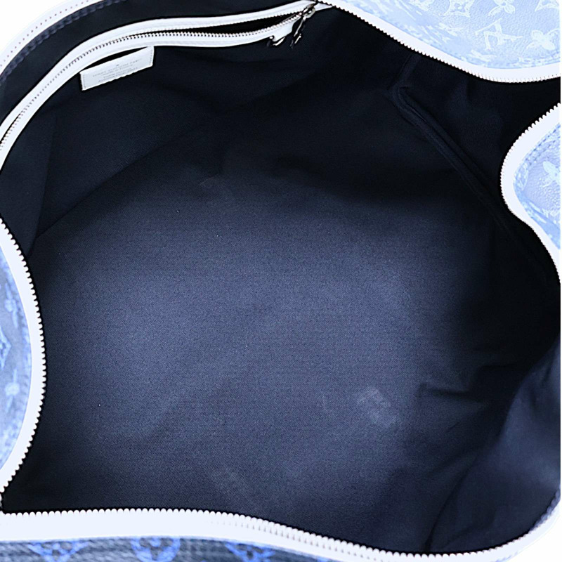 藍色 原花帆布 Keepall Bandouliere 55 行李袋【LOUIS VUITTON LV 路易威登】 M45874-2