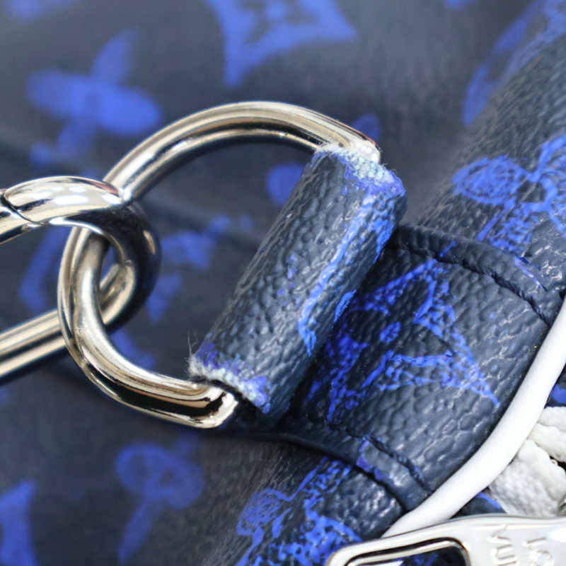 藍色 原花帆布 Keepall Bandouliere 55 行李袋【LOUIS VUITTON LV 路易威登】 M45874-11