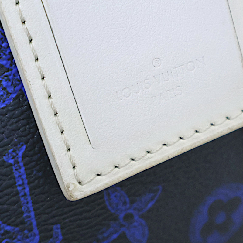 藍色 原花帆布 Keepall Bandouliere 55 行李袋【LOUIS VUITTON LV 路易威登】 M45874-12