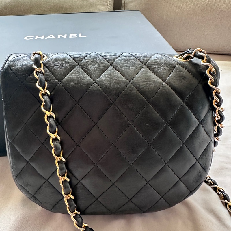 Chanel Vintage Half Moon Diana｜黑金半月胖子🖤✨-5