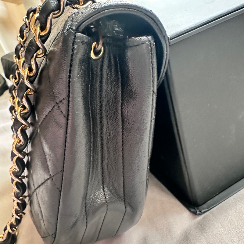 Chanel Vintage Half Moon Diana｜黑金半月胖子🖤✨-19