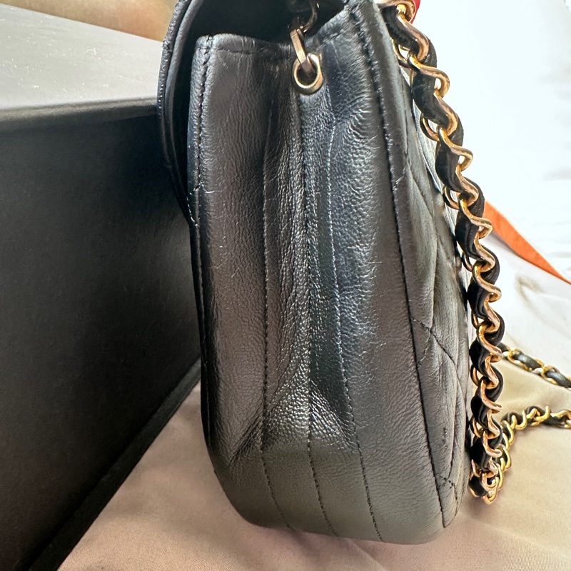 Chanel Vintage Half Moon Diana｜黑金半月胖子🖤✨-20