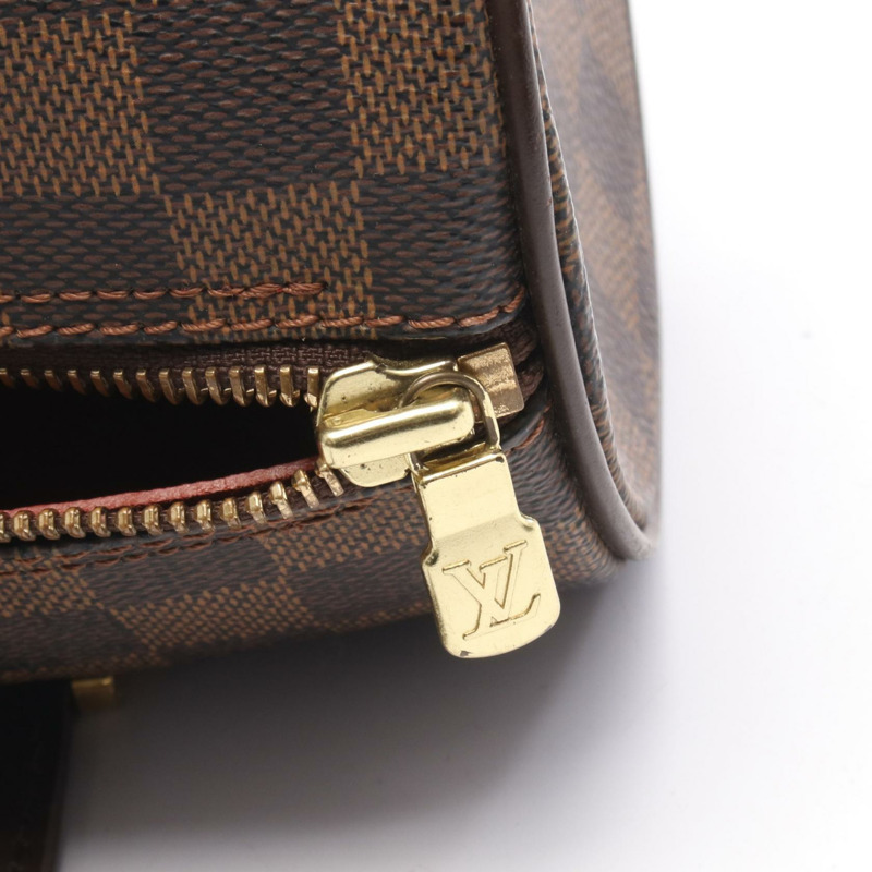 路易威登 Papillon 26 Damier Ebene 手提包 N51304 PVC塗層帆布皮革棕色二手女士-5