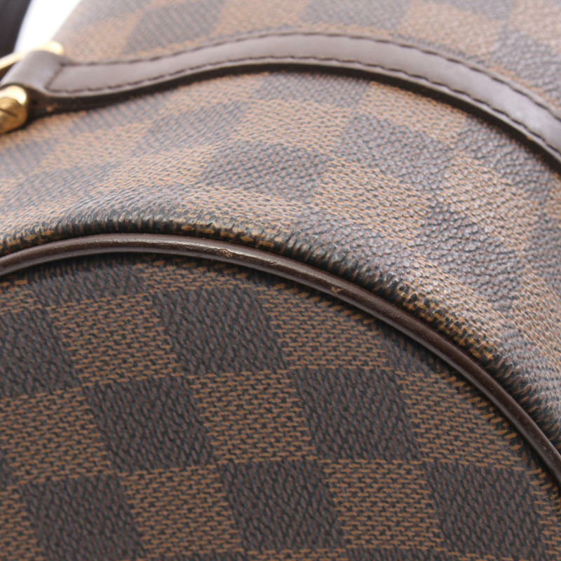 路易威登 Papillon 26 Damier Ebene 手提包 N51304 PVC塗層帆布皮革棕色二手女士-7
