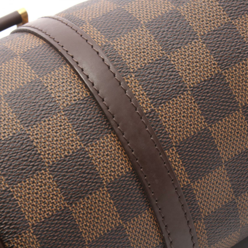 路易威登 Papillon 26 Damier Ebene 手提包 N51304 PVC塗層帆布皮革棕色二手女士-8