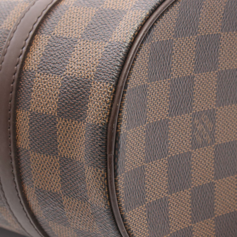 路易威登 Papillon 26 Damier Ebene 手提包 N51304 PVC塗層帆布皮革棕色二手女士-9