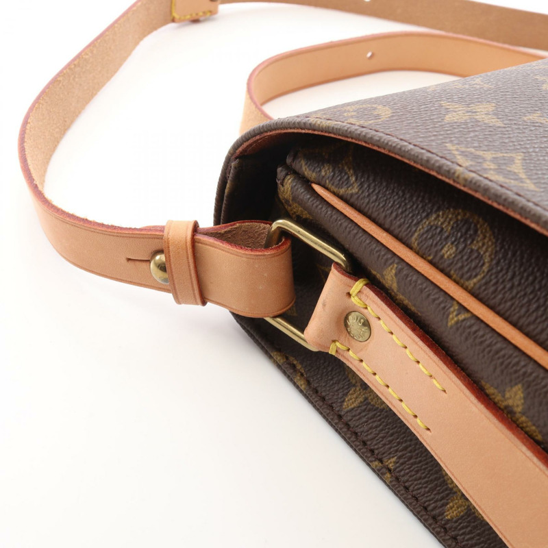 路易威登 Cartouchiere GM 單肩斜背包 M51253 Monogram 帆布 二手-8