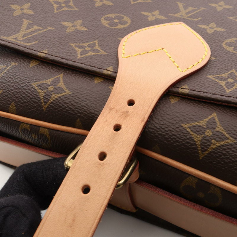 路易威登 Cartouchiere GM 單肩斜背包 M51253 Monogram 帆布 二手-11