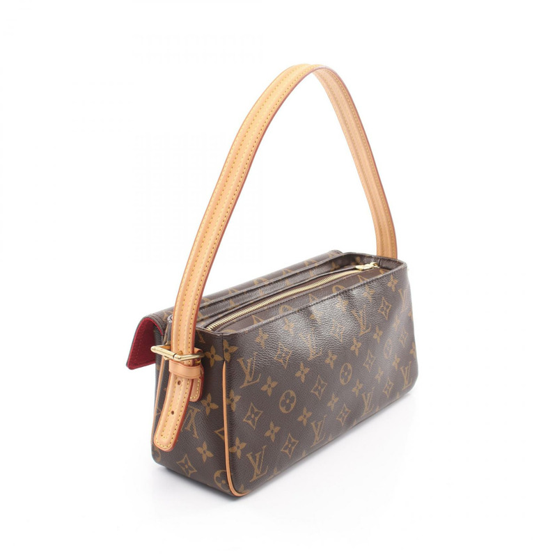 路易威登 Vivacite MM 單肩包 M51164 Monogram 皮革棕色二手女士-1