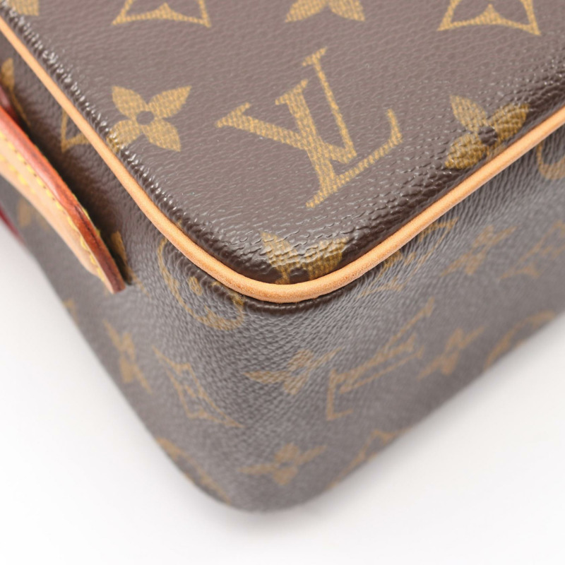 路易威登 Vivacite MM 單肩包 M51164 Monogram 皮革棕色二手女士-5