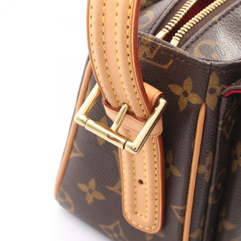 路易威登 Vivacite MM 單肩包 M51164 Monogram 皮革棕色二手女士-7