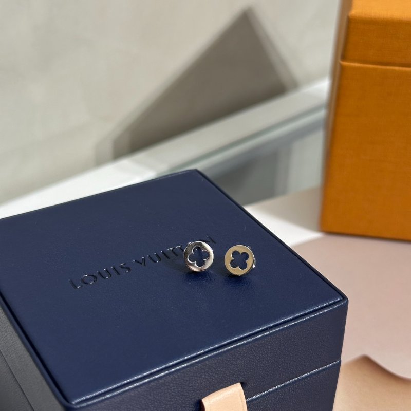 LOUIS VUITTON Empreinte 18K白金耳環-2