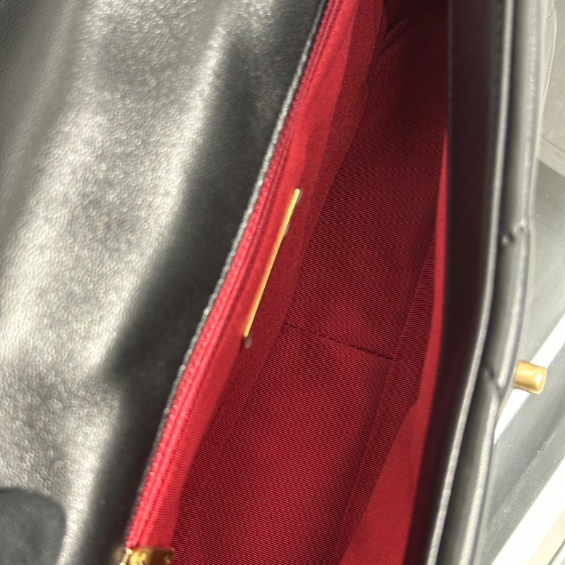 CHANEL 19 Bag 菱格紋羊皮手提肩背包 26 - 黑金30開-6