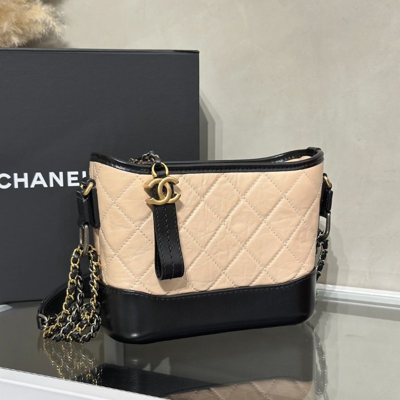 CHANEL 雙鍊條流浪包 - 小號奶茶29開-2