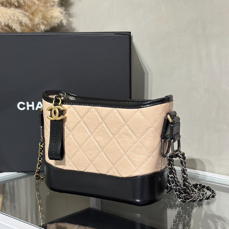 CHANEL 雙鍊條流浪包 - 小號奶茶29開-3