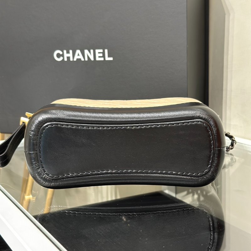 CHANEL 雙鍊條流浪包 - 小號奶茶29開-5