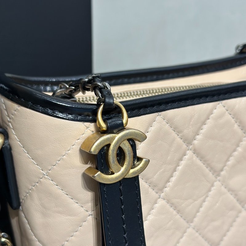 CHANEL 雙鍊條流浪包 - 小號奶茶29開-6