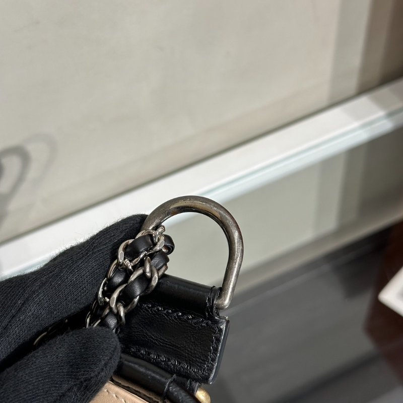 CHANEL 雙鍊條流浪包 - 小號奶茶29開-9