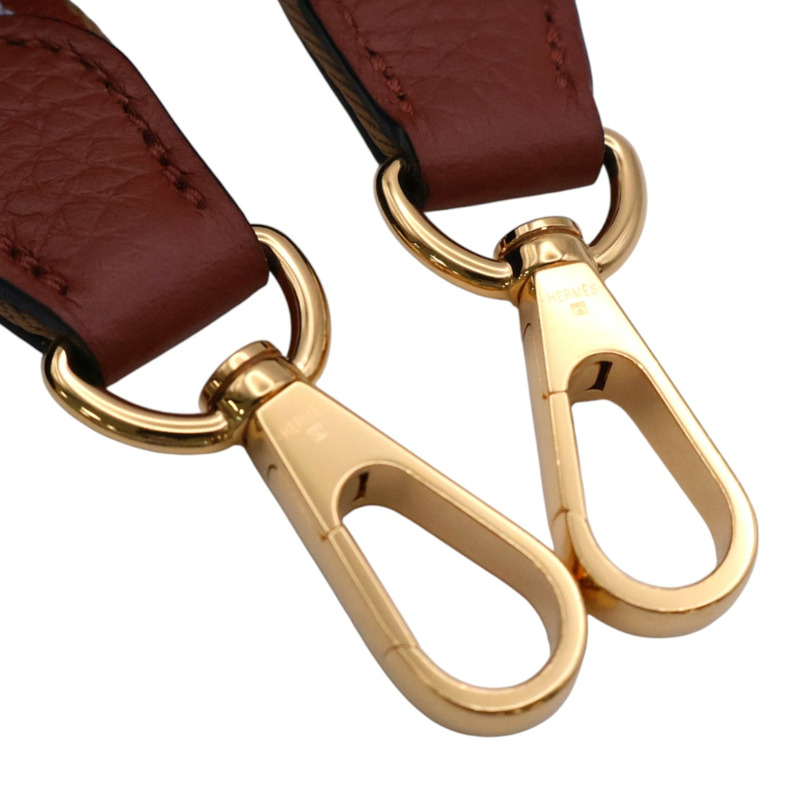古銅色 Clemence牛皮 Mini Evelyne 肩背包 U刻【HERMES 愛馬仕】 H083433CC-6