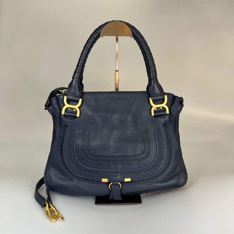 CHLOE 深藍MARCIE包中號-0