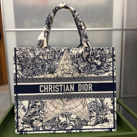 Dior book tote large size 附送matching twilly