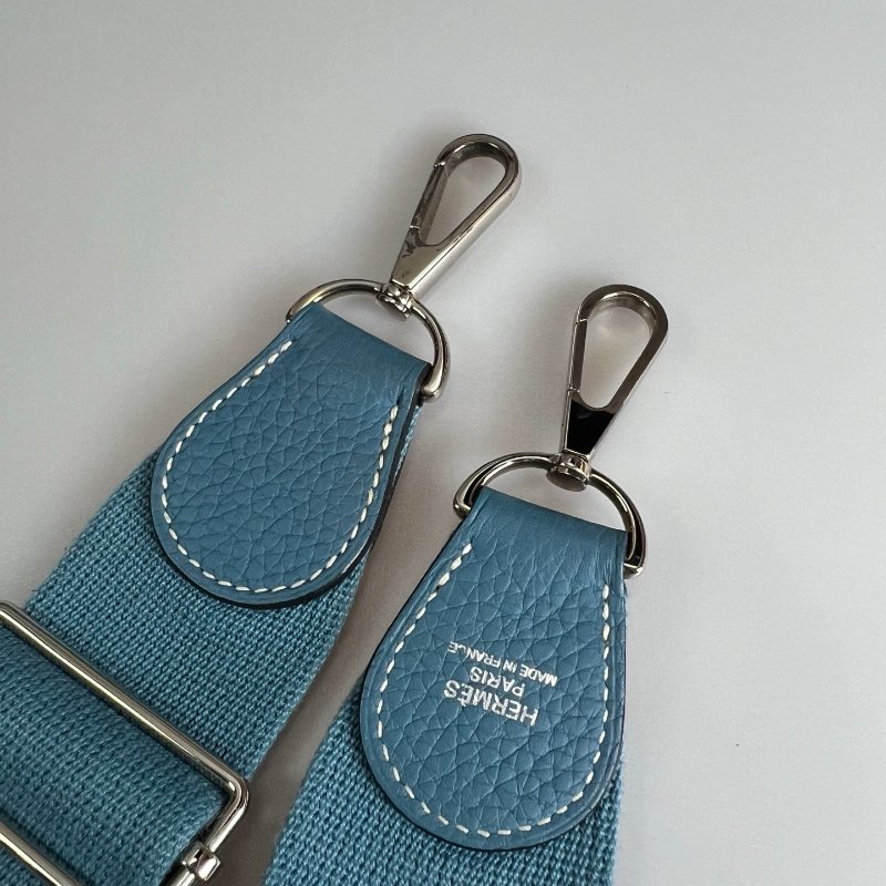 HERMES □Q刻 牛仔藍 TC皮 EVELYNE 29肩背包-11