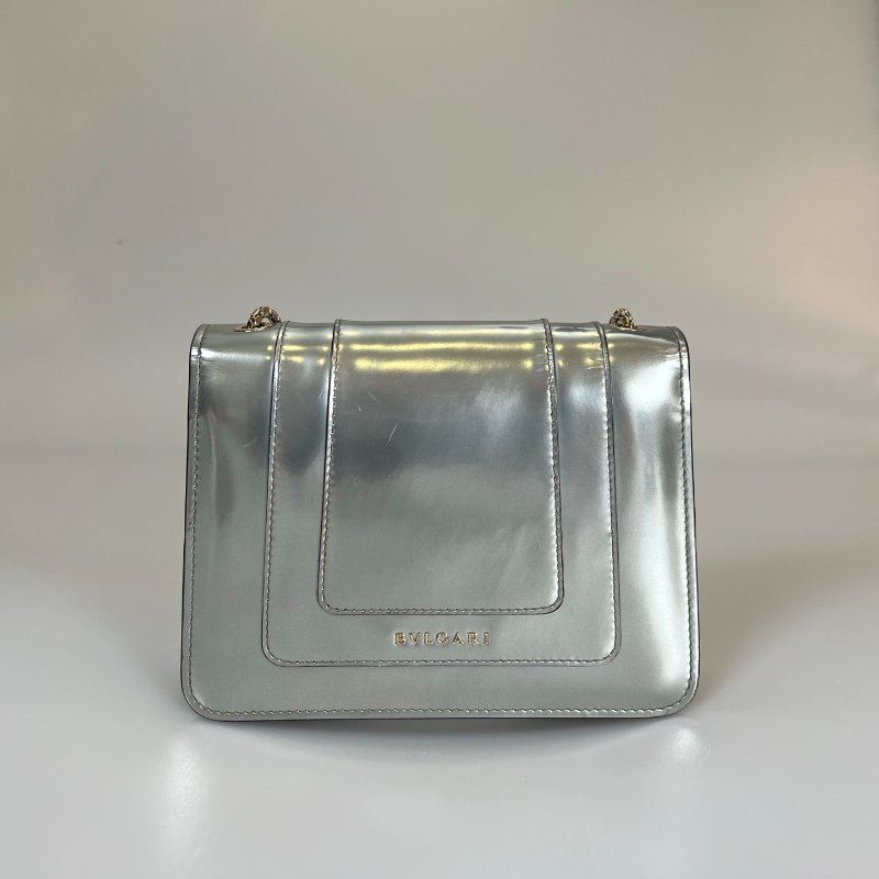 BVLGARI 銀色蛇頭包-1