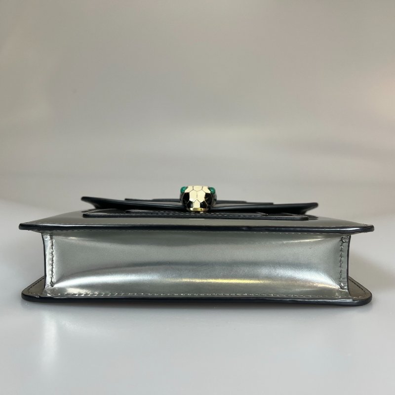 BVLGARI 銀色蛇頭包-4