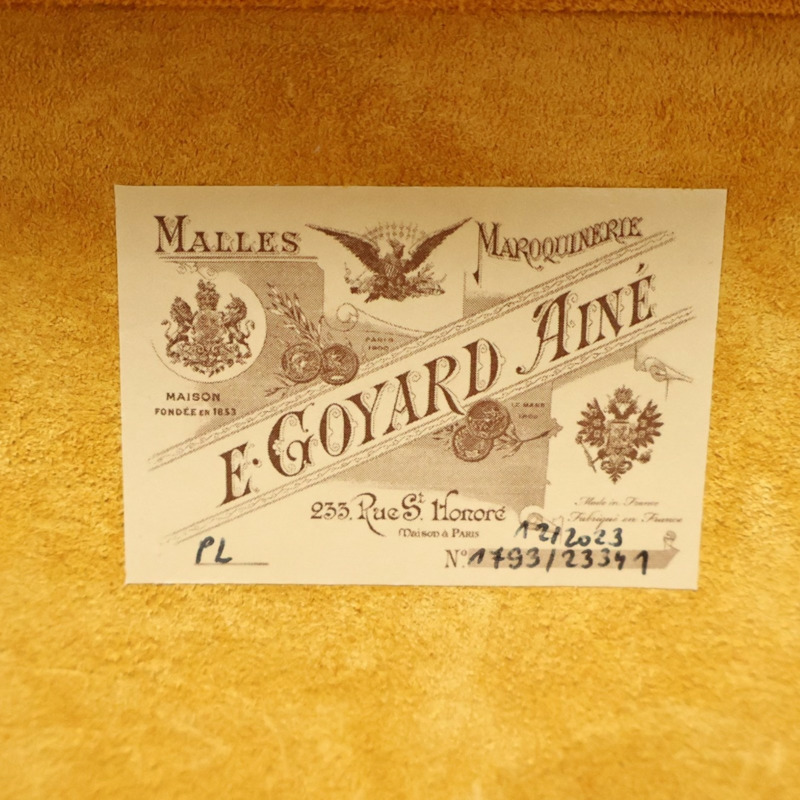 綠色 Goyardine帆布 牛皮 Grand Hotel Trunk 旅行箱包 兩用包【GOYARD 高雅德 】 GHOTELPMLTY09CL09P-5