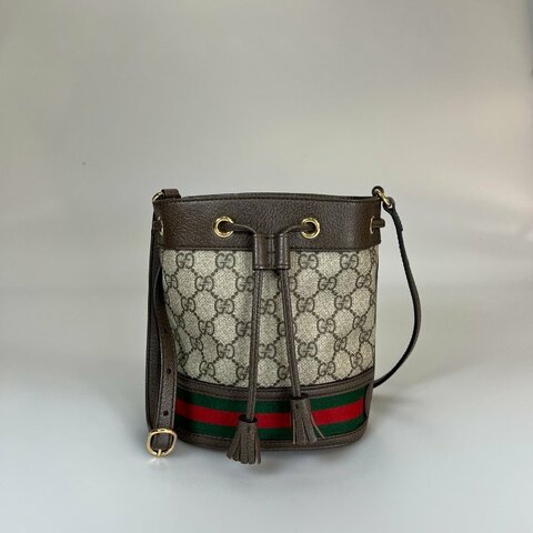 GUCCI 550620  老花水桶包MINI
