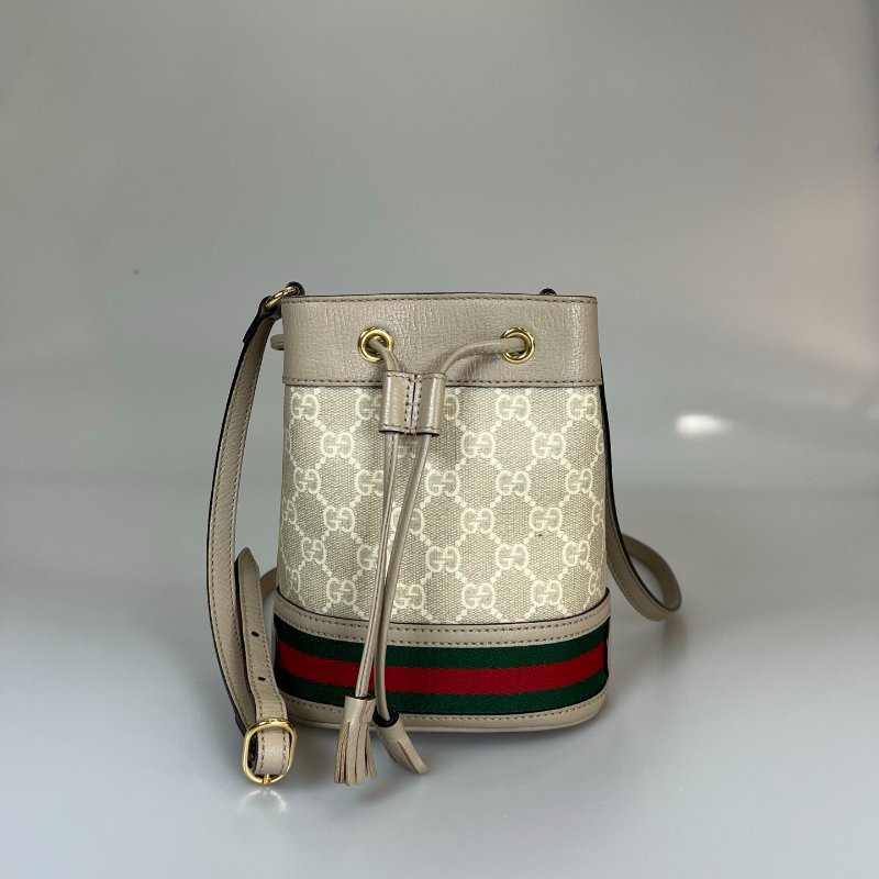 GUCCI 550620 燕麥色水桶包-0