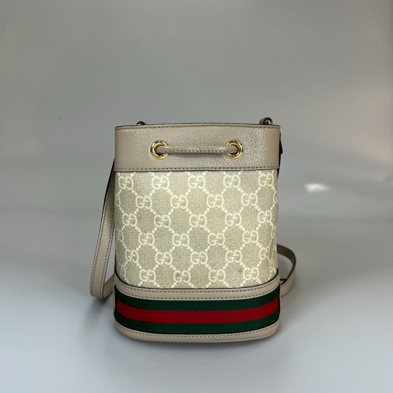 GUCCI 550620 燕麥色水桶包-1
