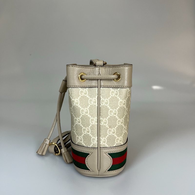 GUCCI 550620 燕麥色水桶包-3
