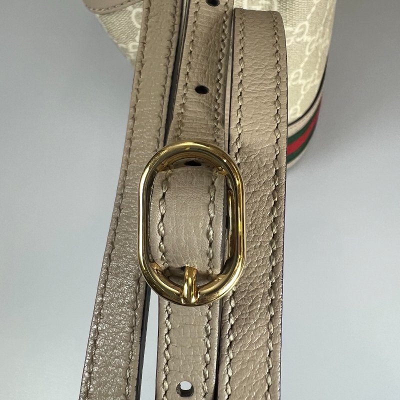 GUCCI 550620 燕麥色水桶包-7