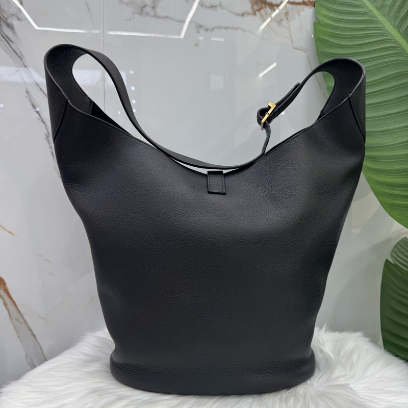 聖羅蘭 Saint laurent hobo粒面牛皮水桶包 單肩腋下包 手提包 軟fufu的粒面牛皮-1