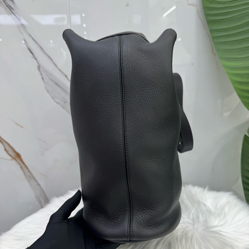 聖羅蘭 Saint laurent hobo粒面牛皮水桶包 單肩腋下包 手提包 軟fufu的粒面牛皮-3
