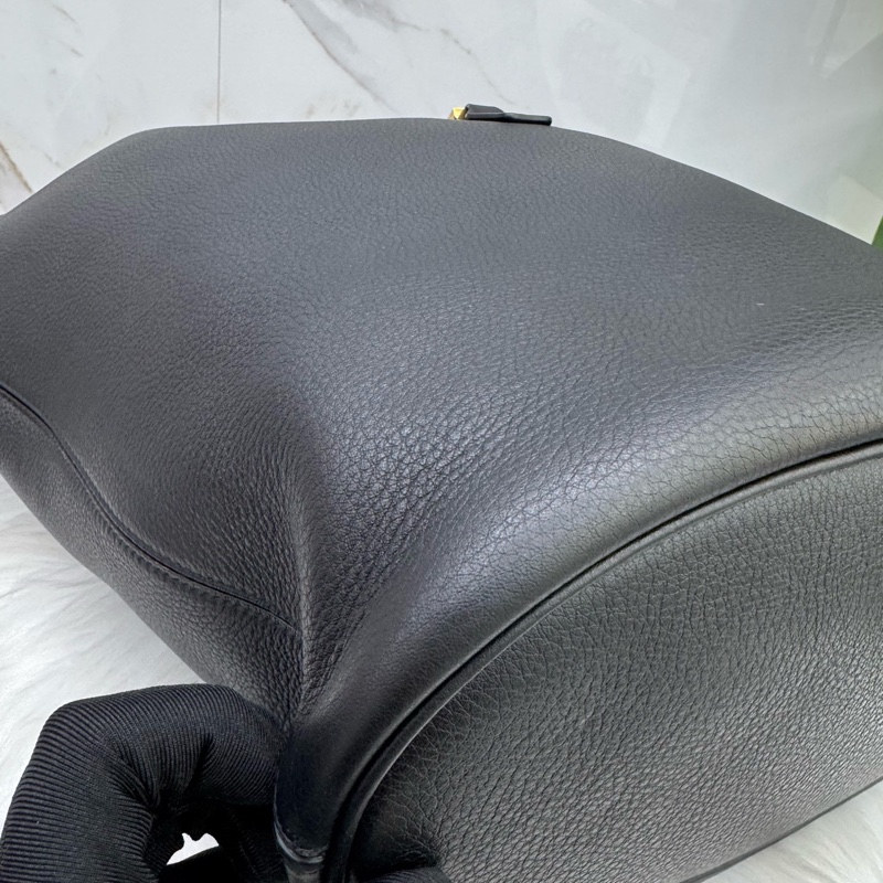 聖羅蘭 Saint laurent hobo粒面牛皮水桶包 單肩腋下包 手提包 軟fufu的粒面牛皮-11