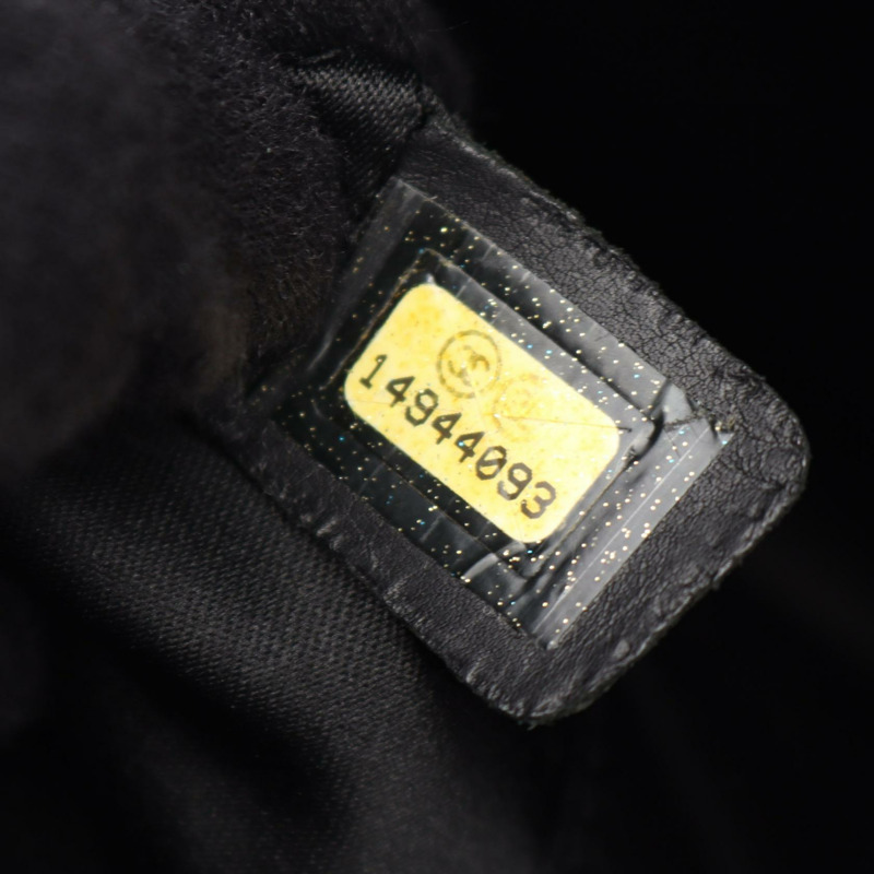 香奈兒 (CHANEL) Matelasse Grand Shopping GST 鏈條手提包 A50995 小牛皮 黑色 SHW-4