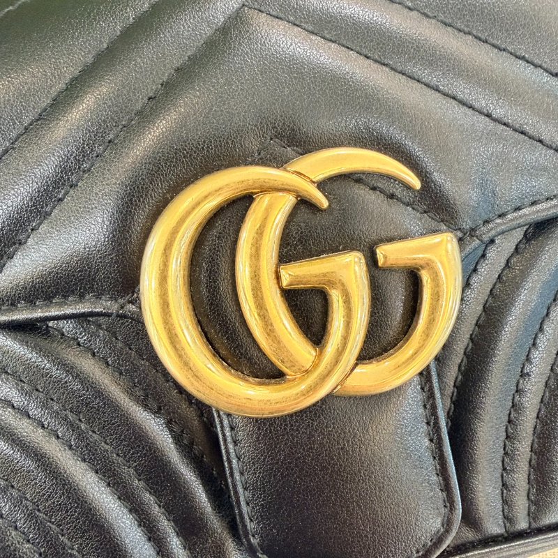 *SHIHNA名牌精品* Gucci GG Marmont 牛皮肩斜背包22cm-7