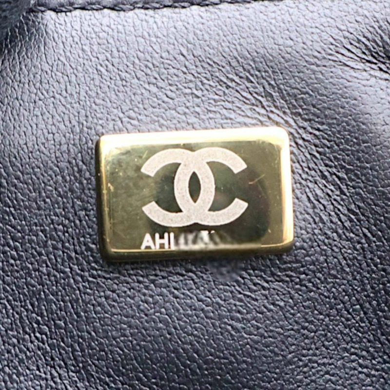 黑色 菱格紋 羊皮 COCO 20 鍊帶 肩背包【CHANEL 香奈兒】 AS3489-6