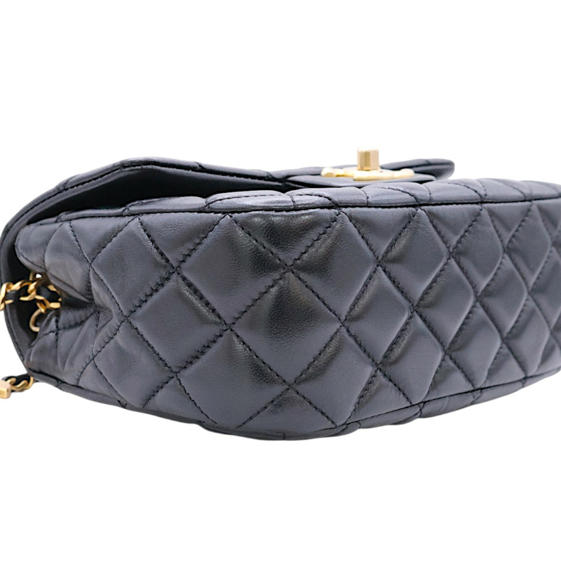 黑色 菱格紋 羊皮 COCO 20 鍊帶 肩背包【CHANEL 香奈兒】 AS3489-14