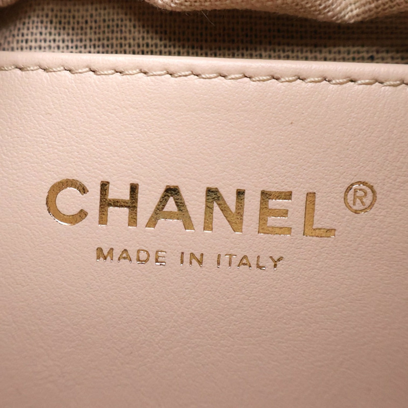 黑色牛皮 小型 購物包 手提包【CHANEL 香奈兒】 AS6132-3