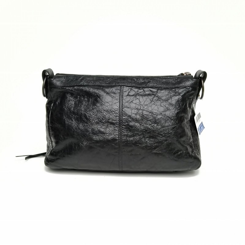 BALENCIAGA Lecitymoto小號黑色羊皮肩背包-2