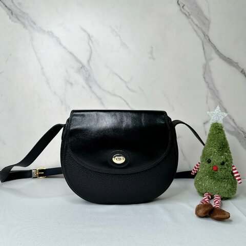 DIOR 粒面皮革斜背包