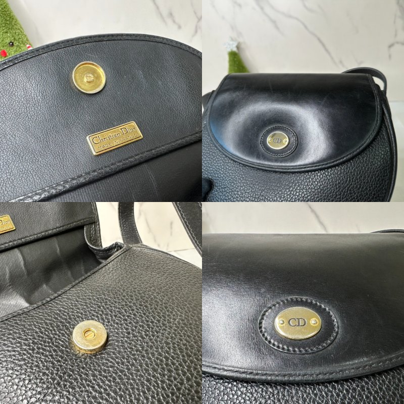 DIOR 粒面皮革斜背包-8