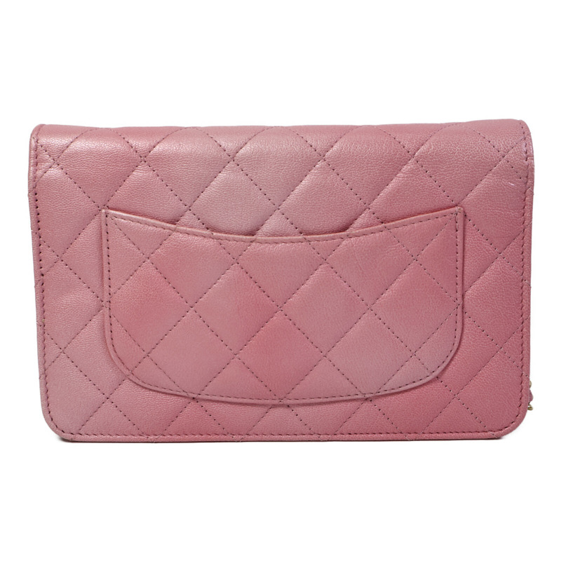 CHANEL 牛皮皮革WOC Wallet On Chain鏈帶肩背袋-1