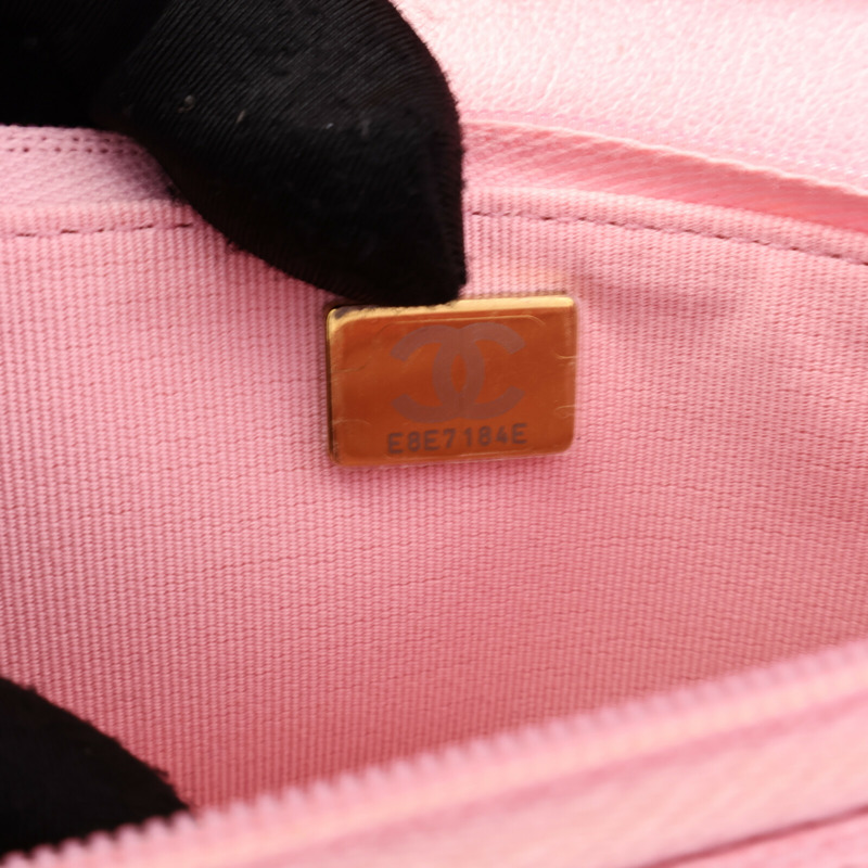 CHANEL 牛皮皮革WOC Wallet On Chain鏈帶肩背袋-7
