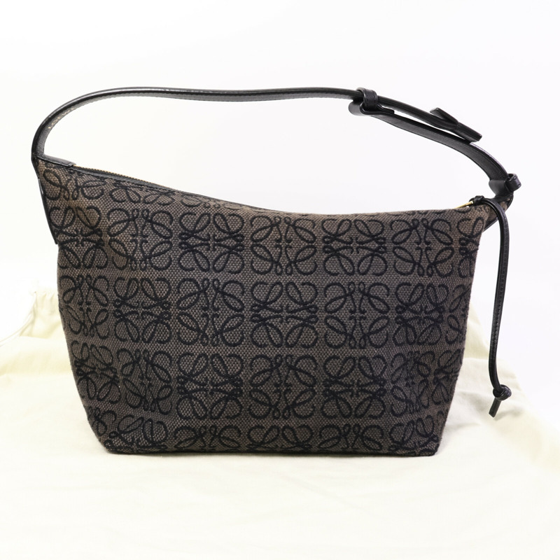 LOEWE 帆布Cubi Anagram肩背袋-5