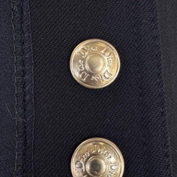 【美收精品】Christian Dior 深藍色條紋西裝外套 5-406【隔月月中將轉賣至日本 上架期限30天】-4