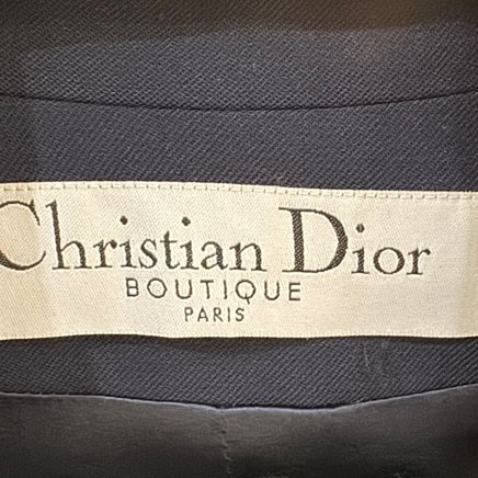 【美收精品】Christian Dior 深藍色條紋西裝外套 5-406【隔月月中將轉賣至日本 上架期限30天】-6